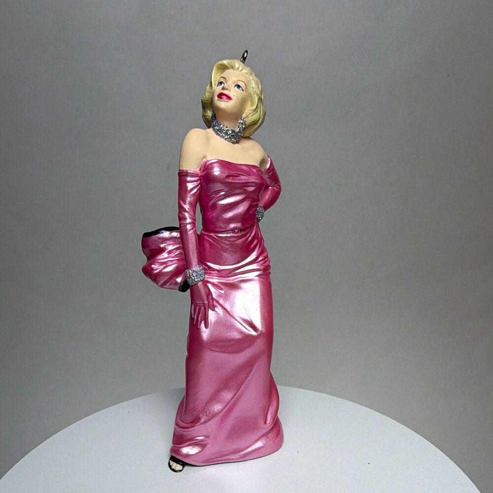 Hallmark Keepsake Ornament Marilyn Monroe Pink Dress Figurine Hanging Dated 1997